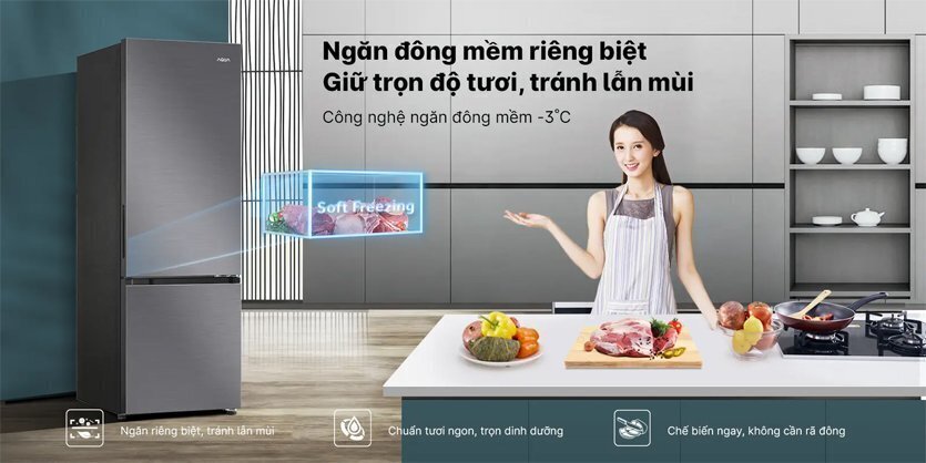 tủ lạnh aqua inverter 324 lít aqr-b390ma(hb)