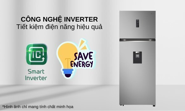 tủ lạnh lg inverter 459 lít ltd46svma