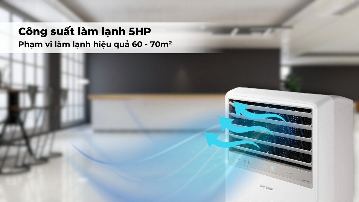 máy lạnh tủ đứng samsung inverter 5 hp ac048bnpdkc/tc