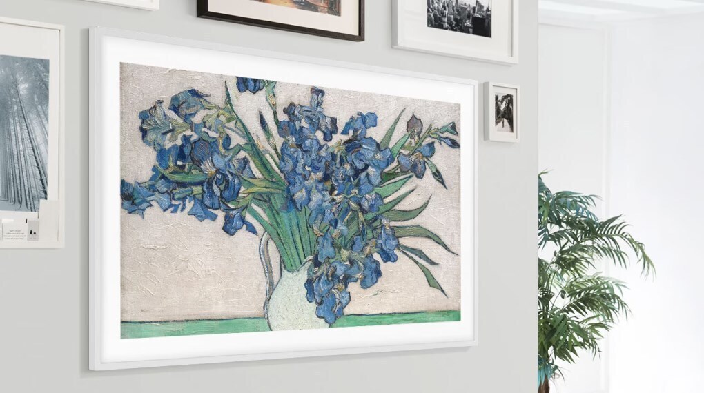 smart tivi khung tranh the frame qled samsung 4k 75 inch qa75ls03d