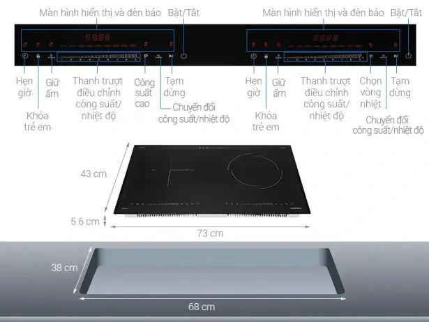 bếp từ hồng ngoại hafele hc-h7321b