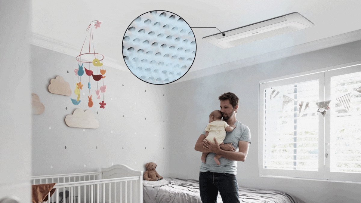 máy lạnh âm trần 1 hướng thổi samsung ac071tn1dkc/ea 2.5hp inverter