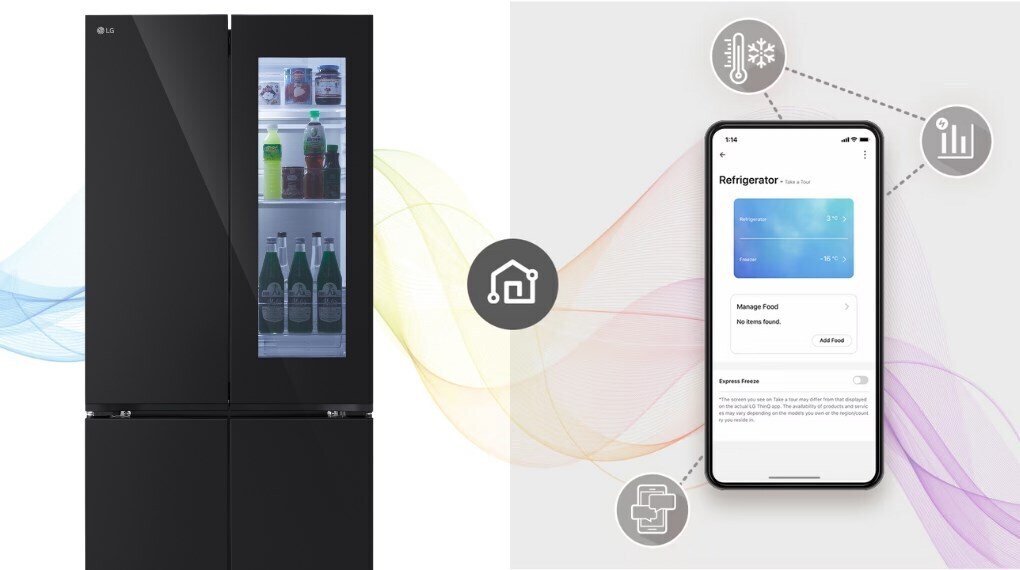 tủ lạnh lg inverter 617 lít multi door instaview lfb61blgai