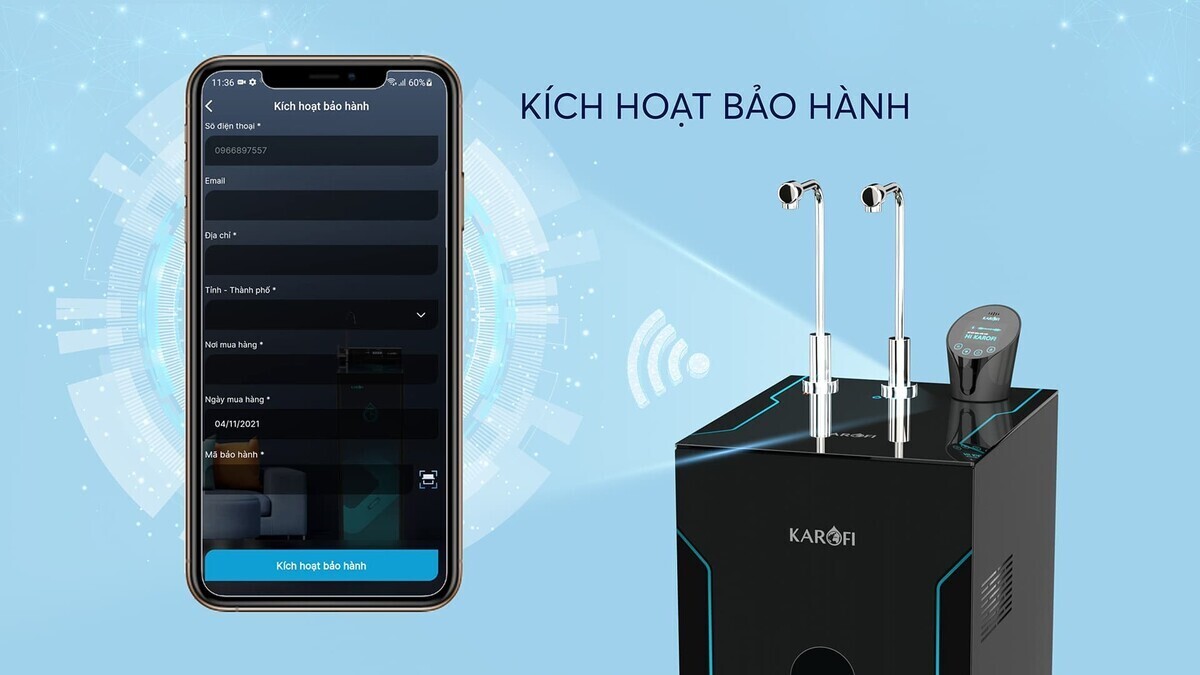máy lọc nước nóng lạnh hydro-ion kiềm karofi kae-s86