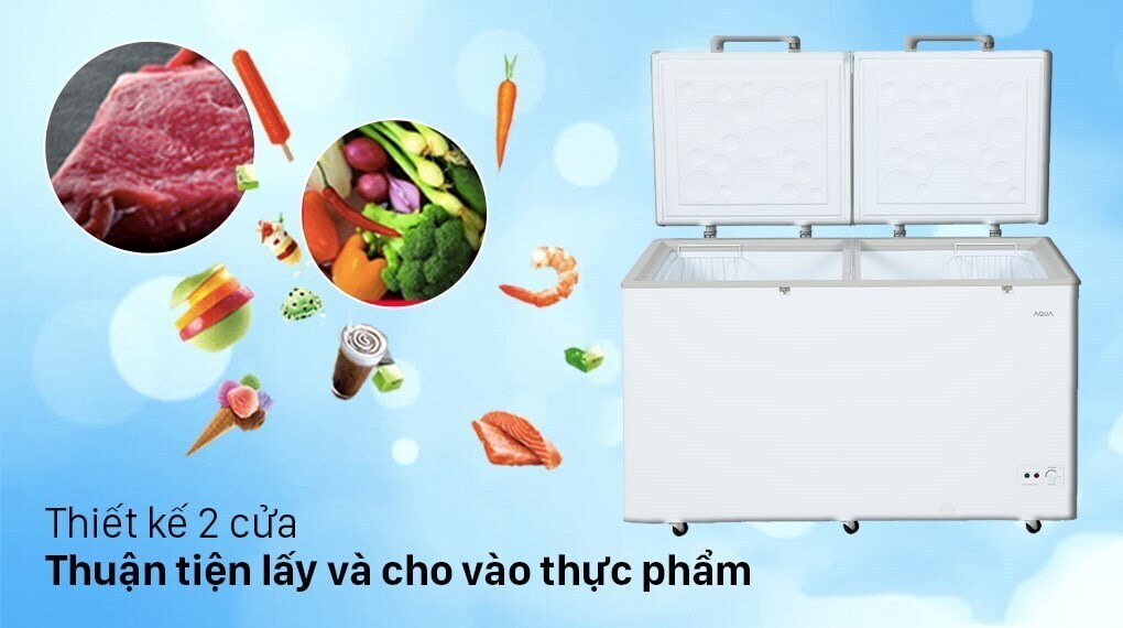 tủ đông aqua inverter 425 lít aqf-c5701e