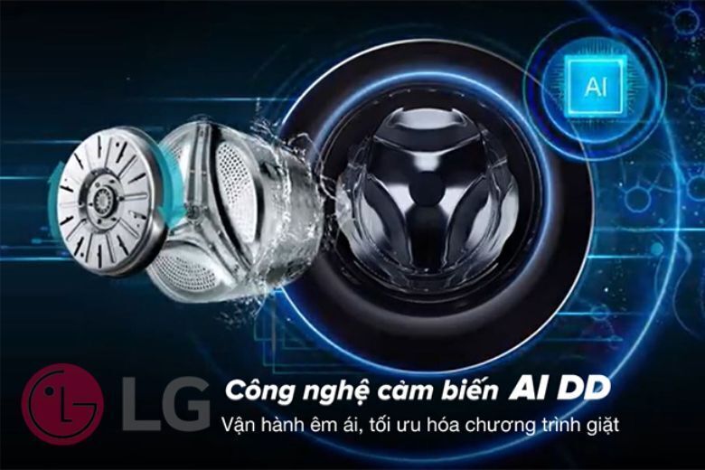 máy giặt lg ai dd inverter 19 kg tv2519sv7j