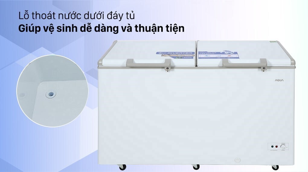 tủ đông aqua inverter 425 lít aqf-c5701e