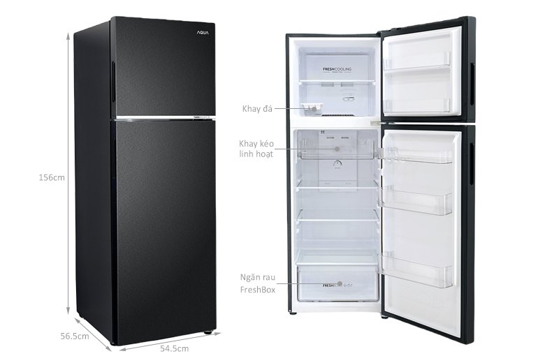 tủ lạnh aqua inverter 228 lít aqr-t278fa(sc)