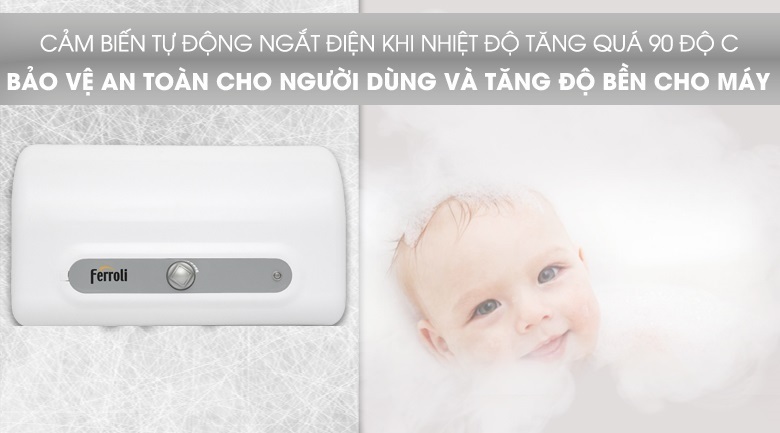 bình nóng lạnh ferroli qqme 20 lít