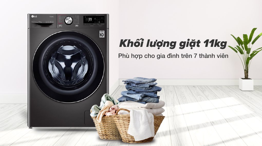 máy giặt lg máy giặt lg ai dd inverter 11 kg fv1411s3b