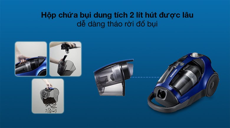 máy hút bụi dạng hộp samsung vcc8836v36/xsv