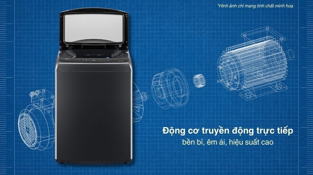 máy giặt lg ai dd inverter 25 kg tv2725sv9j