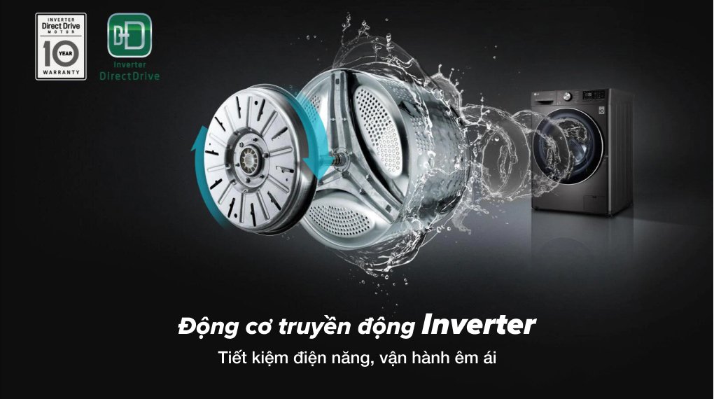 máy giặt lg máy giặt lg ai dd inverter 11 kg fv1411s3b