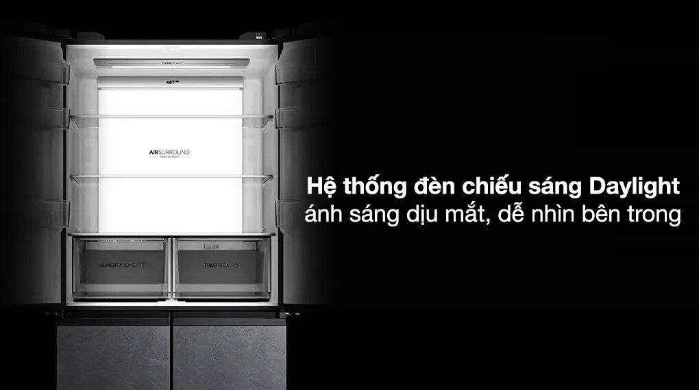 tủ lạnh aqua inverter 660 lít multi door aqr-m727xa(gs)u1