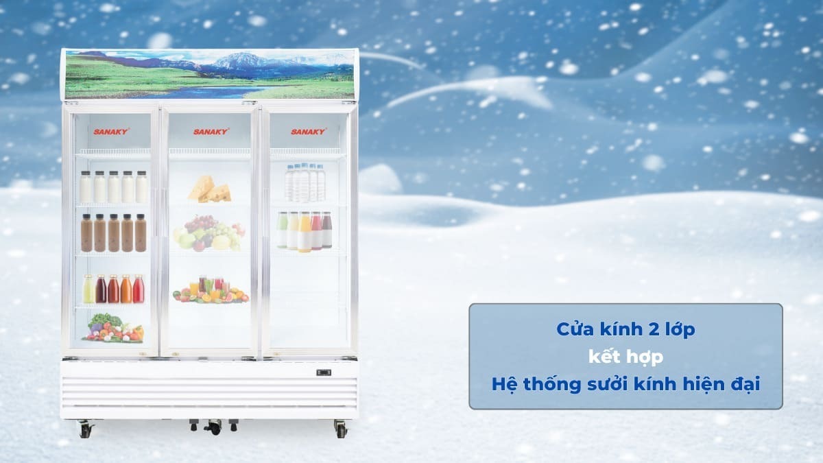 tủ mát sanaky inverter 1400 lít vh-1520hp3