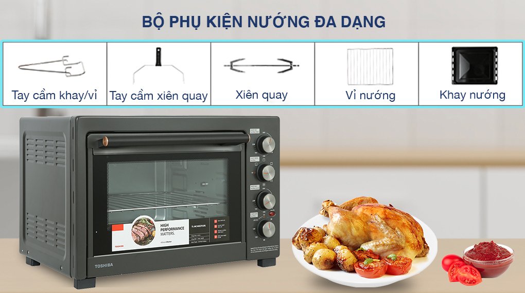lò nướng toshiba tl-mc40ezf(gr) 40 lít
