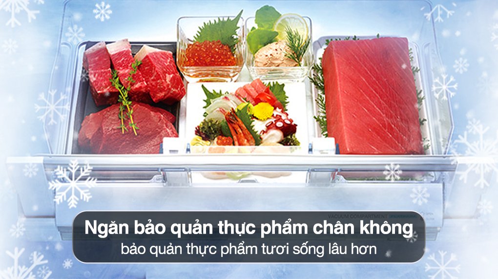 tủ lạnh hitachi inverter 540 lít multi door r-hw540rv(x)