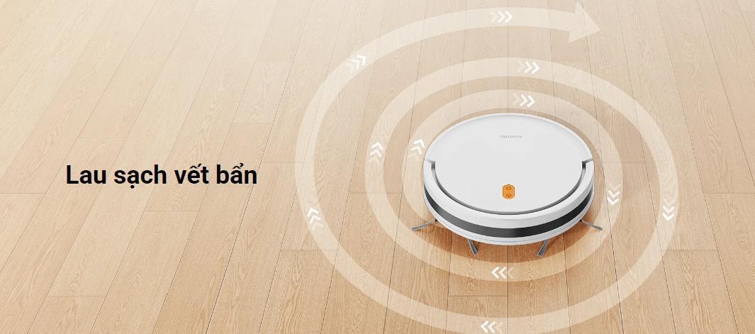 robot hút bụi lau nhà xiaomi vacuum e5 màu trắng