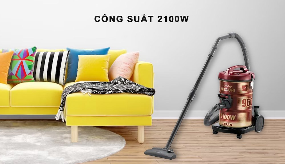 máy hút bụi hitachi cv-960f 24cv(wr) 2100w