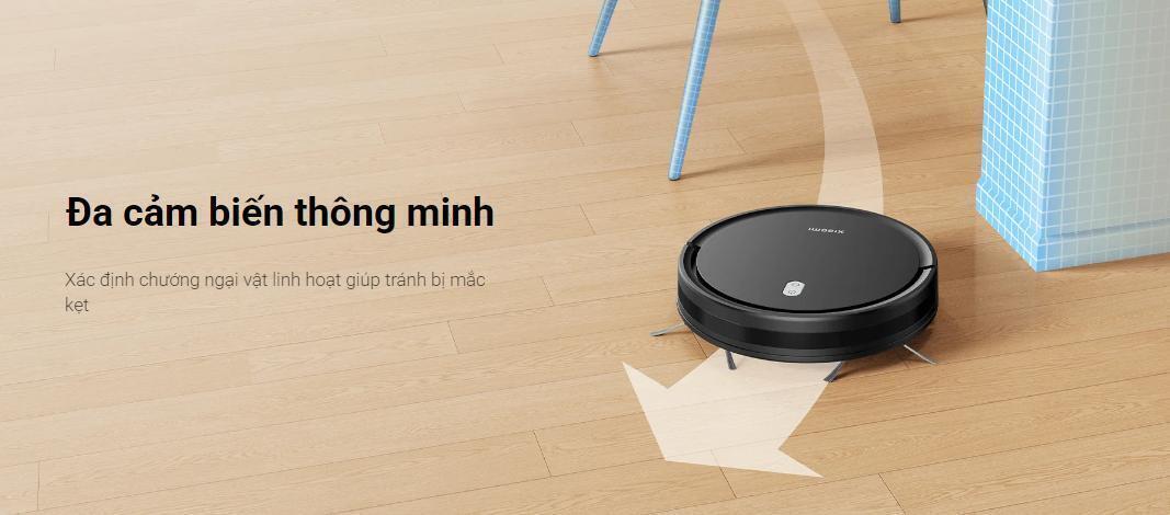 robot hút bụi lau nhà xiaomi vacuum e5 màu trắng