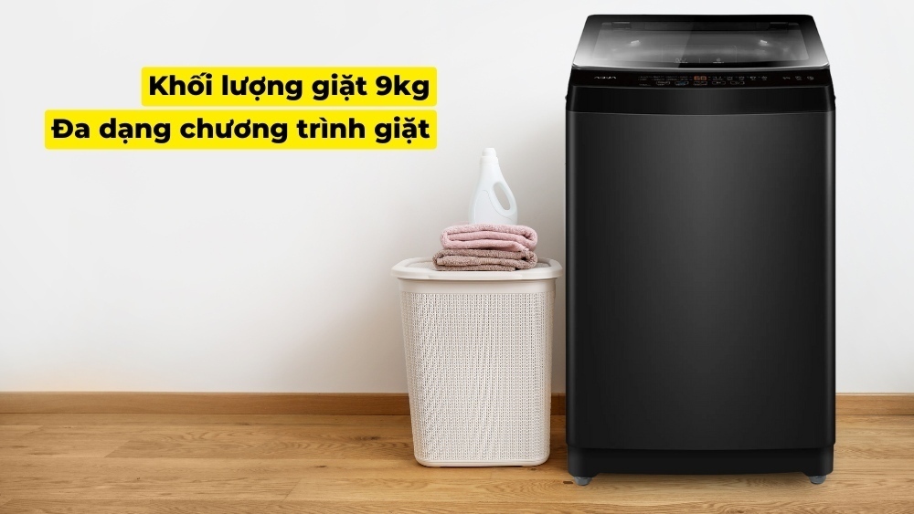 máy giặt aqua 9 kg awm9-316k(b)