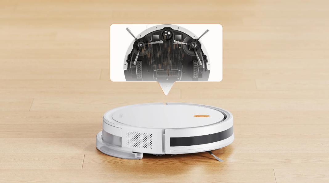 robot hút bụi lau nhà xiaomi vacuum e5 màu trắng