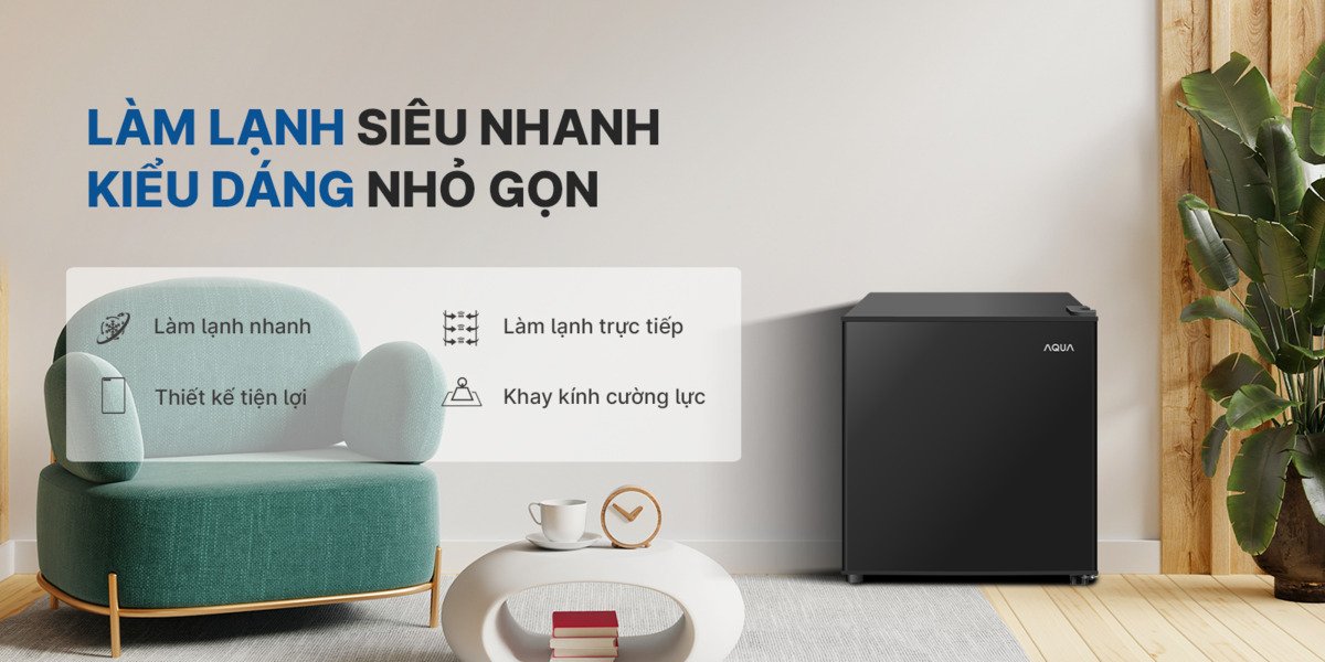 tủ lạnh aqua 50 lít aqr-d60fa(bs)