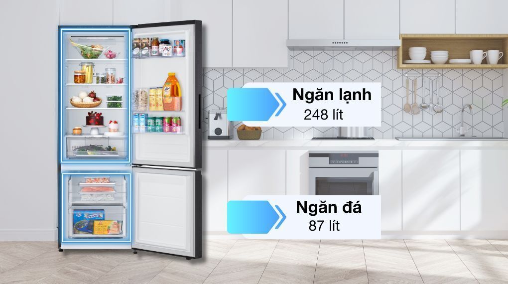 tủ lạnh lg inverter 335 lít lbb33blm