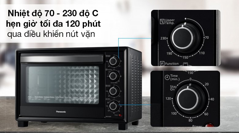 lò nướng panasonic nb-h3203kra 32 lít