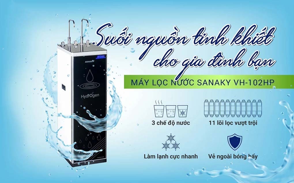 máy lọc nước nóng lạnh sanaky vh-102hp