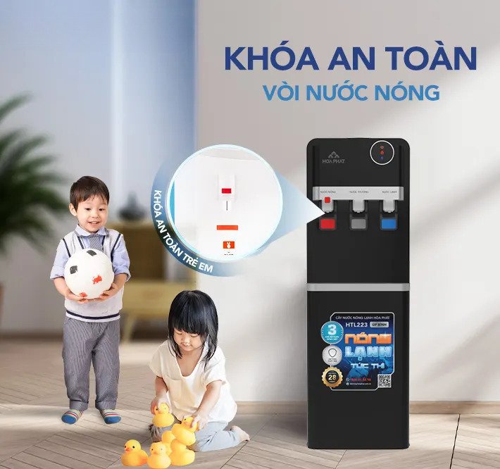 cây nước nóng lạnh úp bình hòa phát htl223