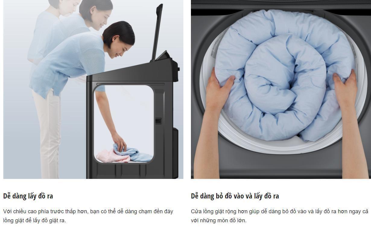 máy giặt panasonic inverter 11.5 kg na-fd115v3bv