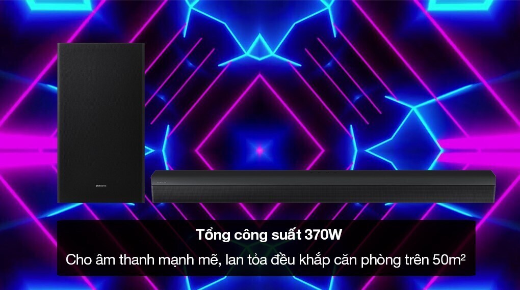 bộ loa thanh samsung hw-b650d/xv 370w