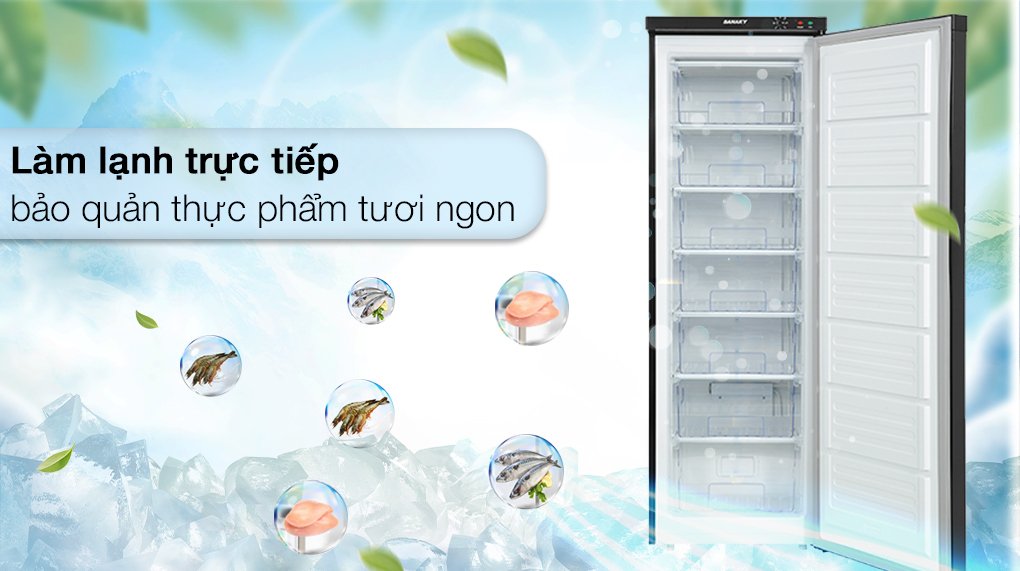 tủ đông đứng sanaky inverter 213 lít vh-230vd3