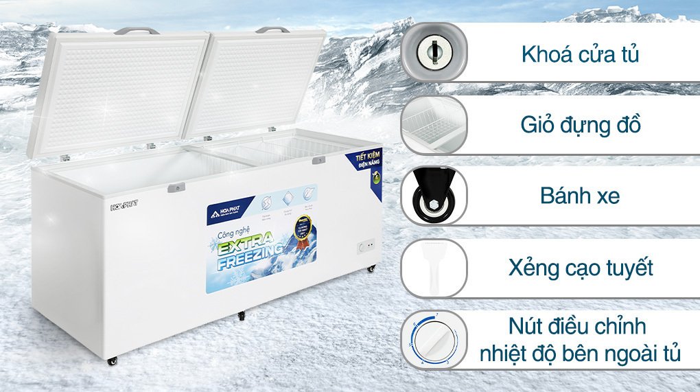 tủ đông hòa phát 783 lít hpf-ad6783