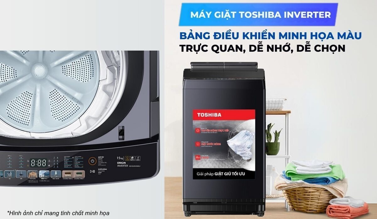 máy giặt toshiba inverter 15 kg aw-duhn1600lv(mg)
