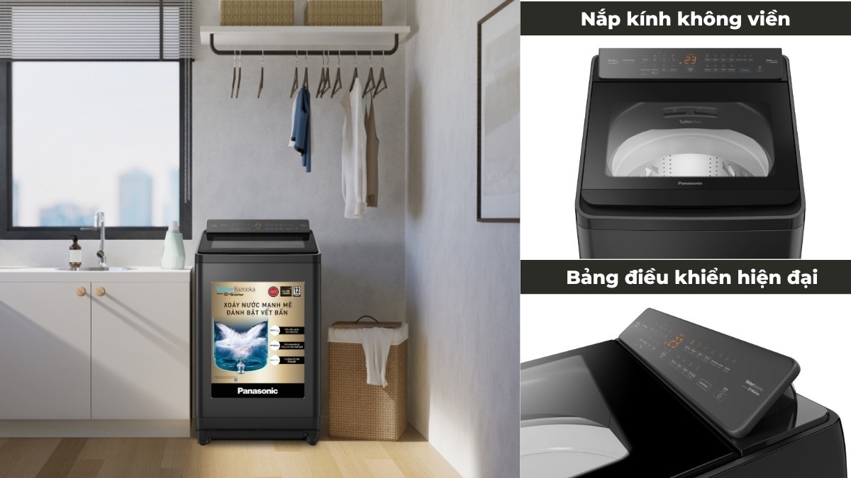 máy giặt panasonic inverter 14.5 kg na-fd290cebv
