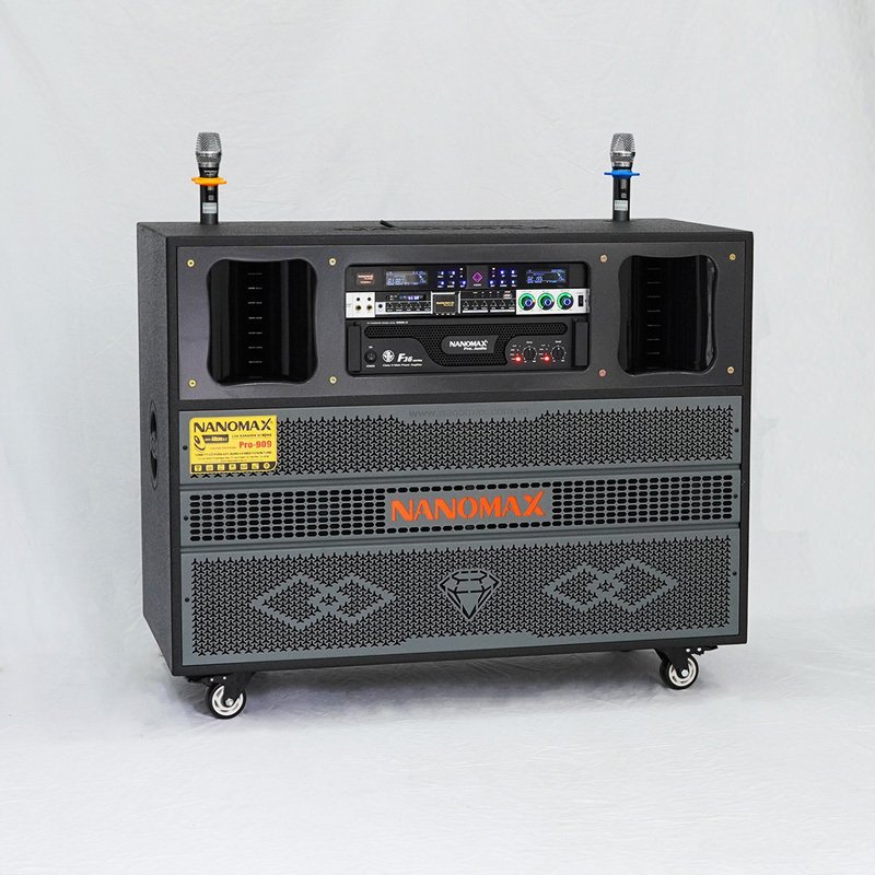 loa kéo điện nanomax pro-929 bass đôi 40cm 3600w