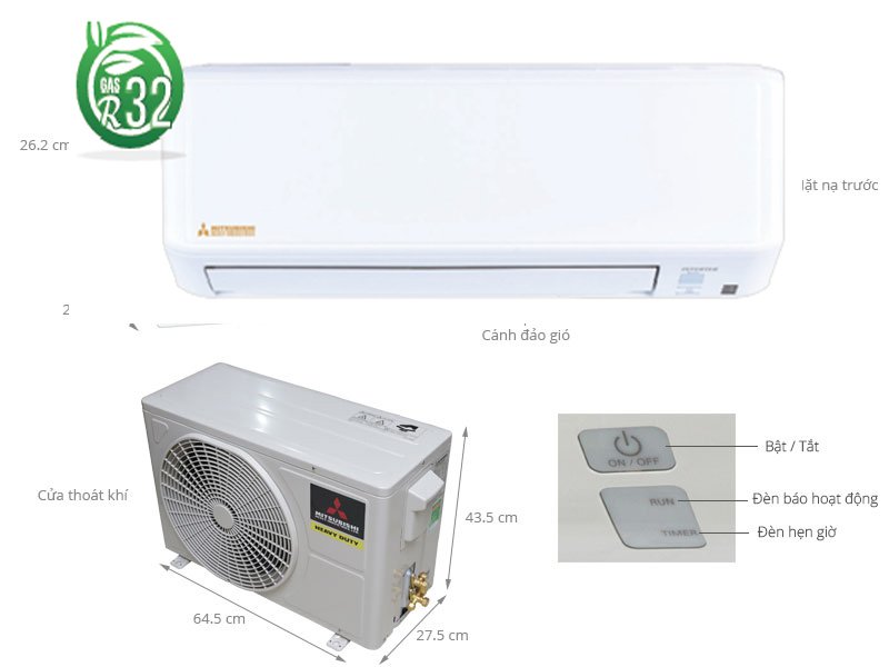 máy lạnh mitsubishi heavy inverter 1hp srk10yzp-w5