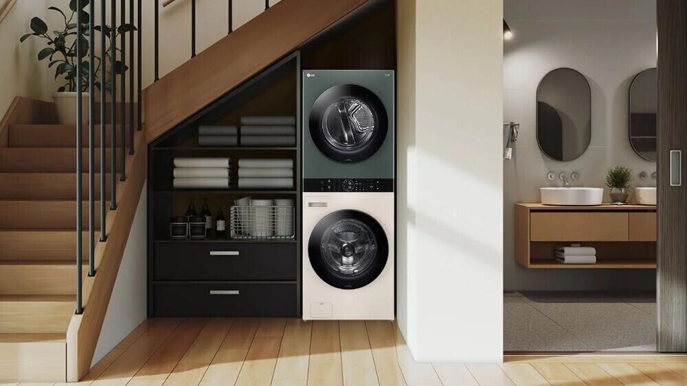 tháp giặt sấy lg washtower inverter giặt 14 kg - sấy 10 kg wt1410nheg