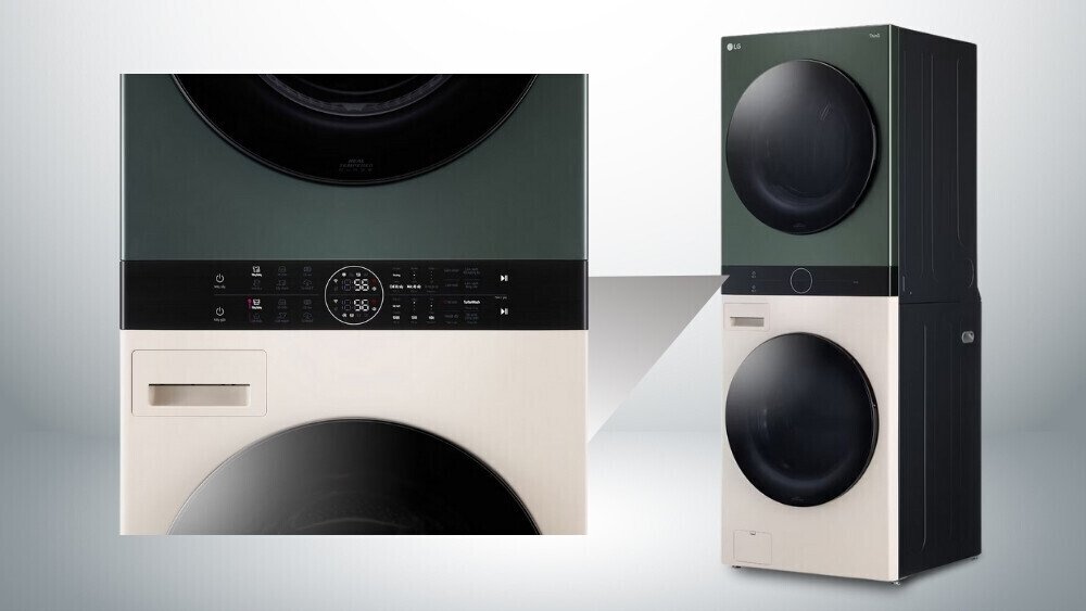 tháp giặt sấy lg washtower inverter giặt 14 kg - sấy 10 kg wt1410nheg