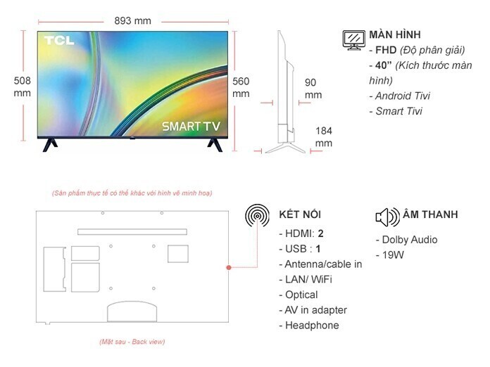 smart tivi tcl full hd 40 inch 40s5400a