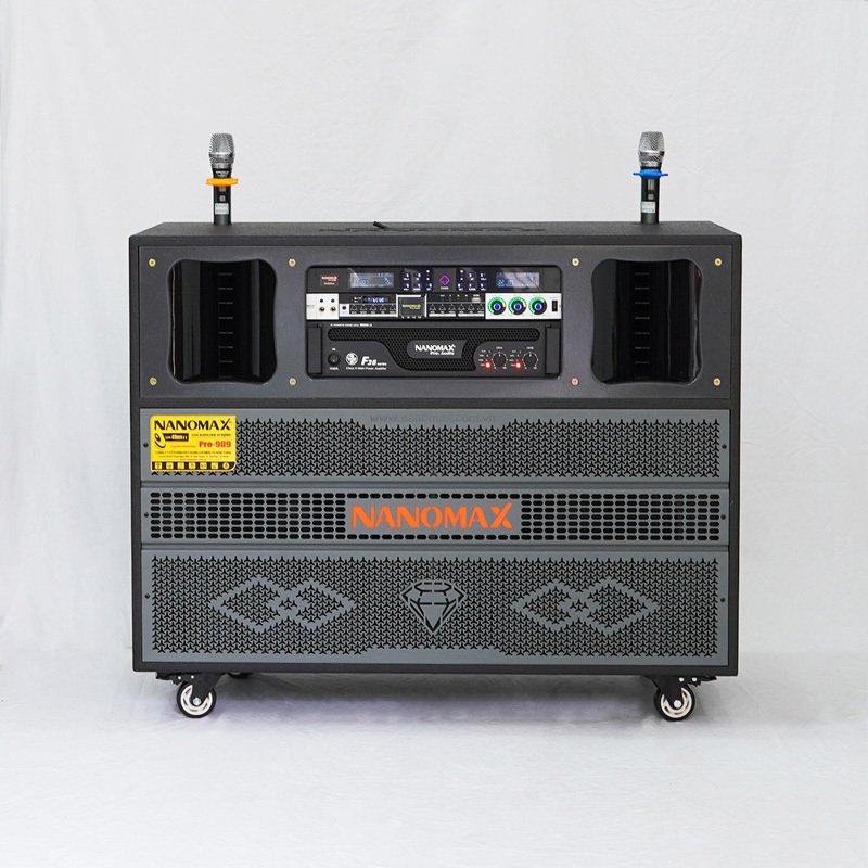loa kéo điện nanomax pro-929 bass đôi 40cm 3600w