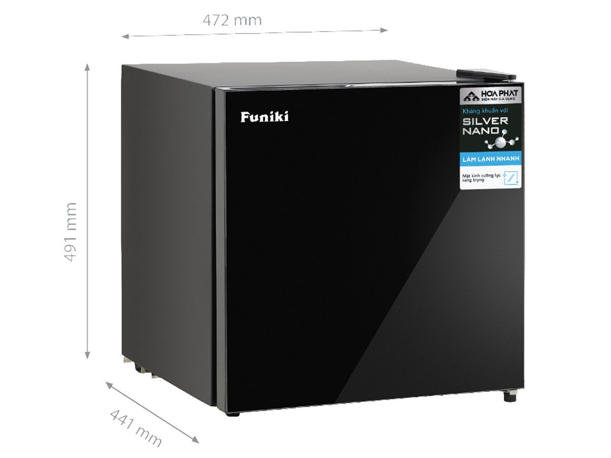 tủ lạnh mini cánh kính hr s646gb 46 lít
