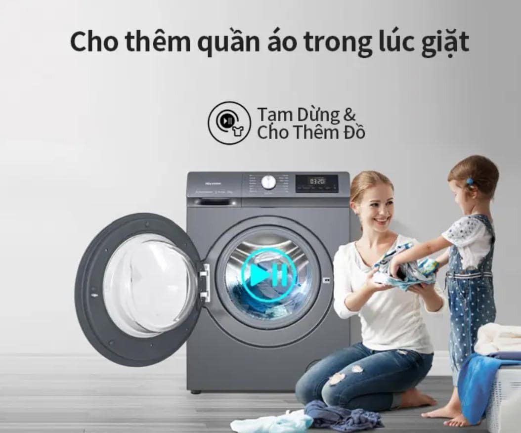 máy giặt hisense inverter 9 kg wf90n1y