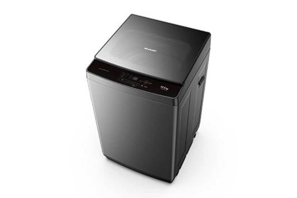 máy giặt sharp cửa trên 12.5 kg es-tm125cn-mr