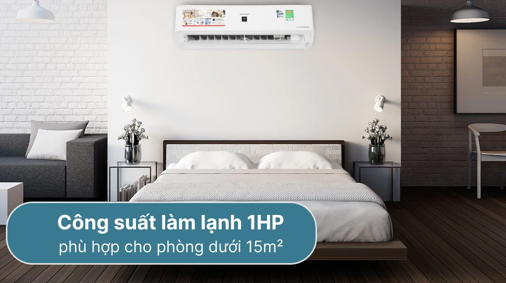 máy lạnh sharp inverter 1 hp ah-xp10yhw