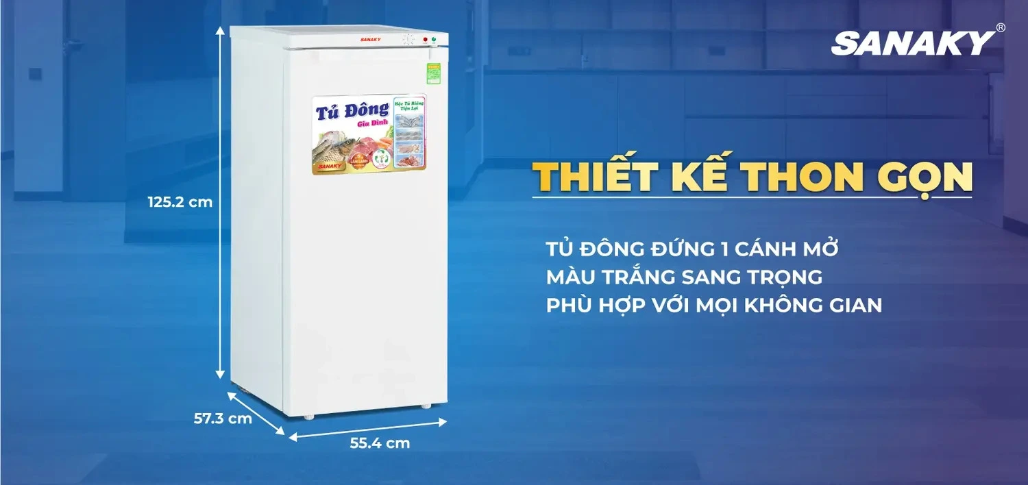 tủ đông sanaky 150 lít vh-180vd