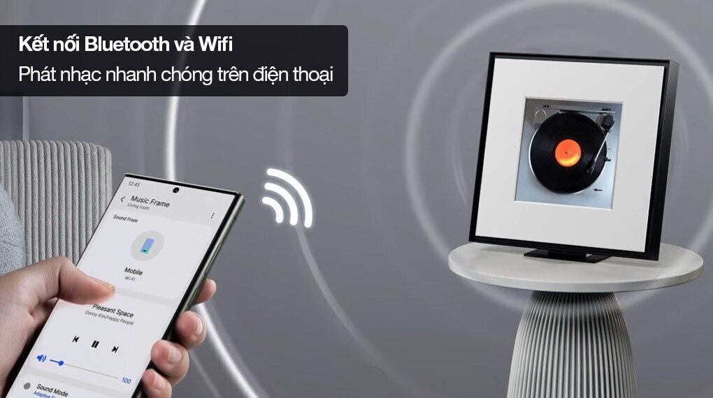 loa samsung khung tranh music frame hw-ls60d/xv 120w