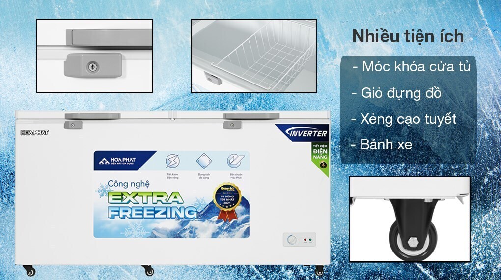 tủ đông hòa phát inverter 544 lít hpf ad8544